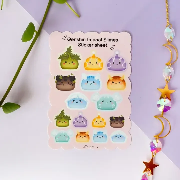 Autocollants Genshin Impact Element Slime