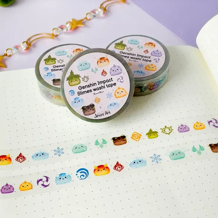 Washi Tape Genshin Impact Element Slime