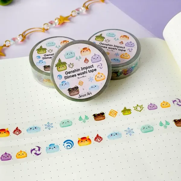 Washi Tape Genshin Impact Element Slime