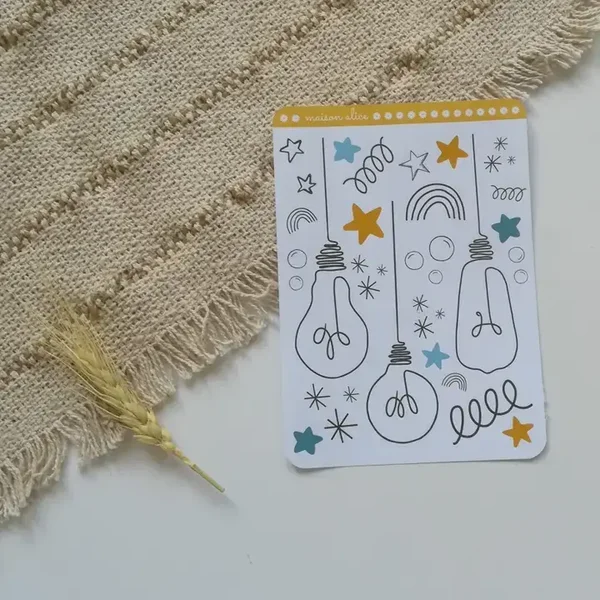 Autocollants - Ampoules suspendues