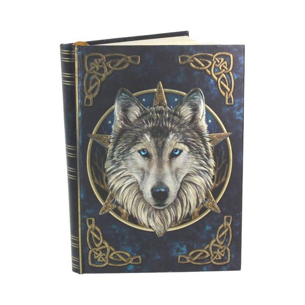 Carnet en relief Loup aux yeux bleus