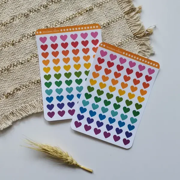 Autocollants - Coeurs