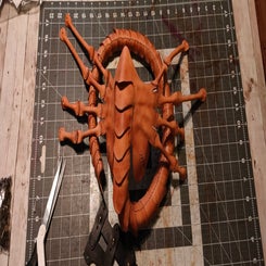 Alien face hugger naamio
