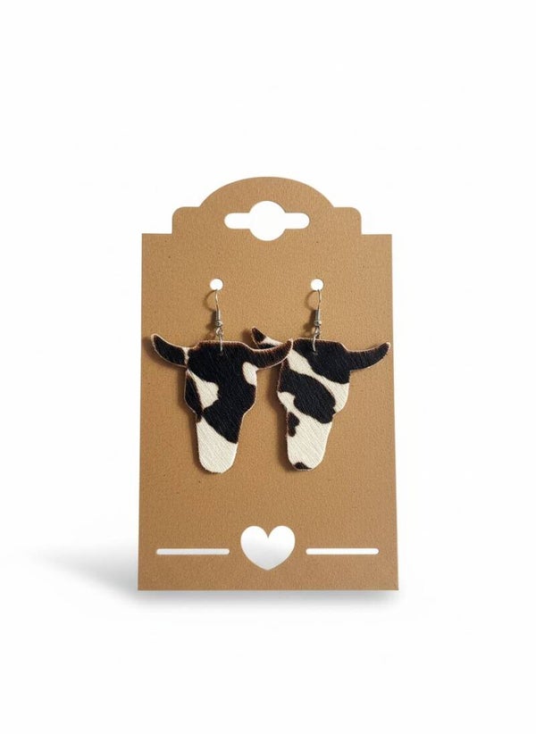 Hide and Leather earings