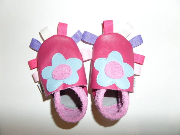 Playfeet M6 roze blauwe bloem
