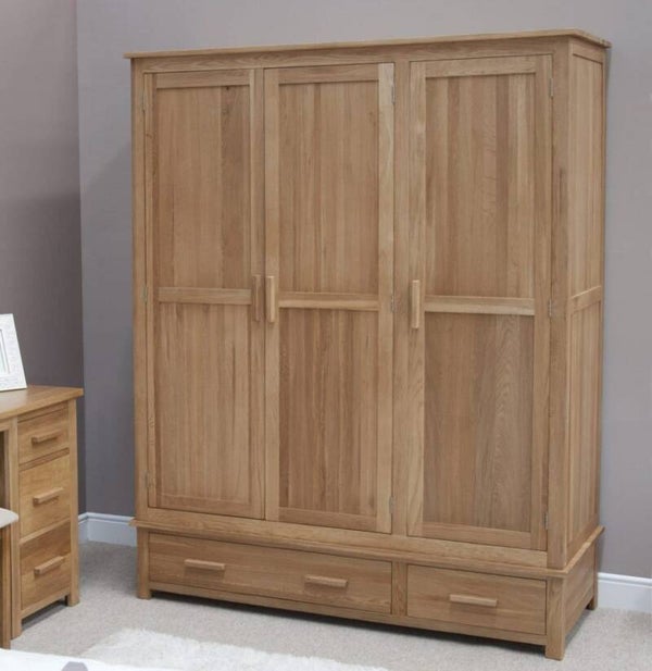 Harwell Oak Triple Wardrobe