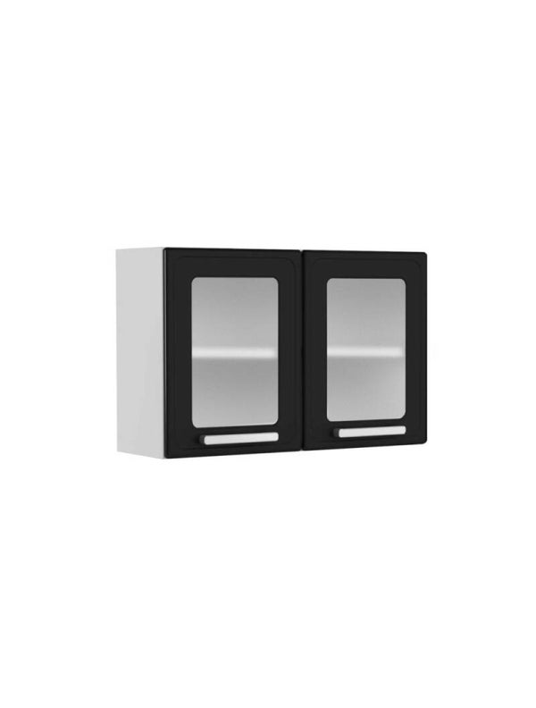 BERTOLINI KITCHEN WALL-MOUNTED UNIT - 0.8M BLACK & WHITE FINISH - 7006711