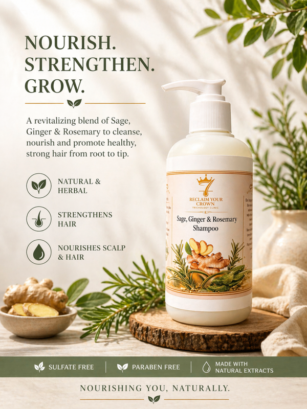 Sage, Ginger & Rosemary Shampoo-8 oz