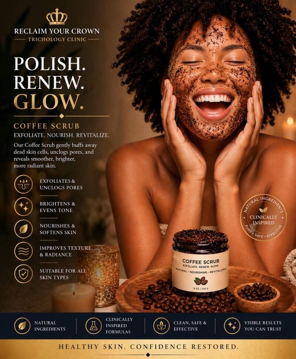 Coffee Exfoliating Face & Body Scrub- 8oz