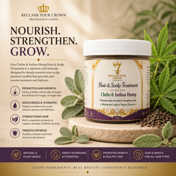 Hair & Scalp Treatment -Infused with Chebe & Indian Hemp 3 oz