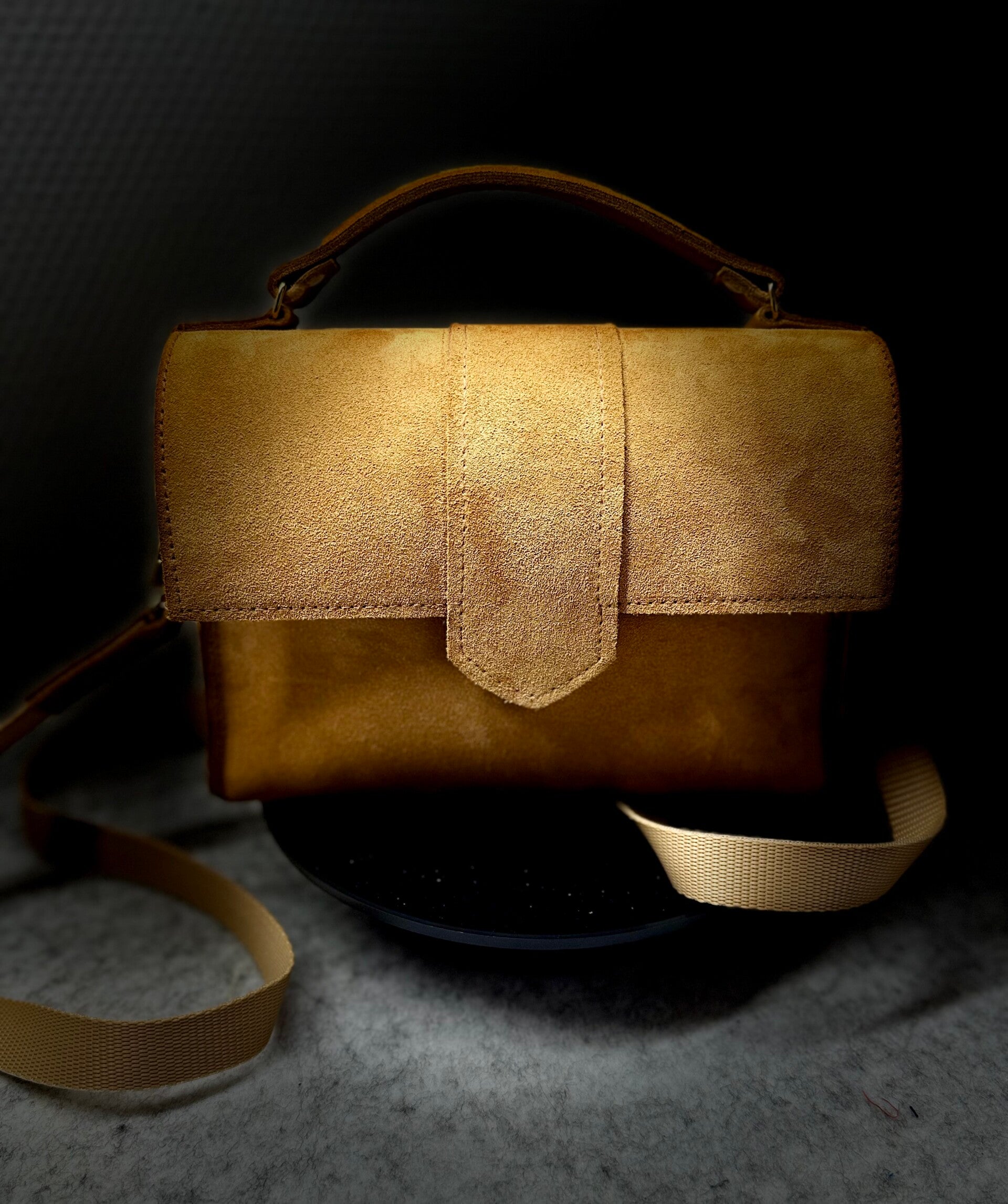 Sac Roma en croûte de Cuir