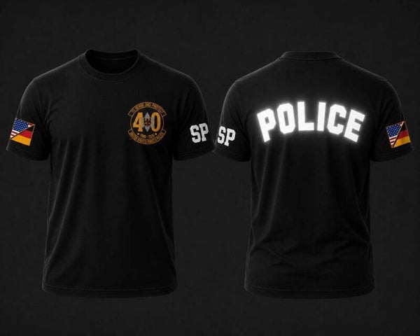 40th Anniversary Black T-Shirt (reflective)