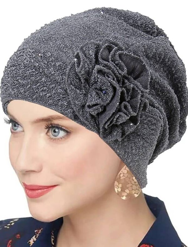 Turban Bonnet à fleur Bandeau chimio