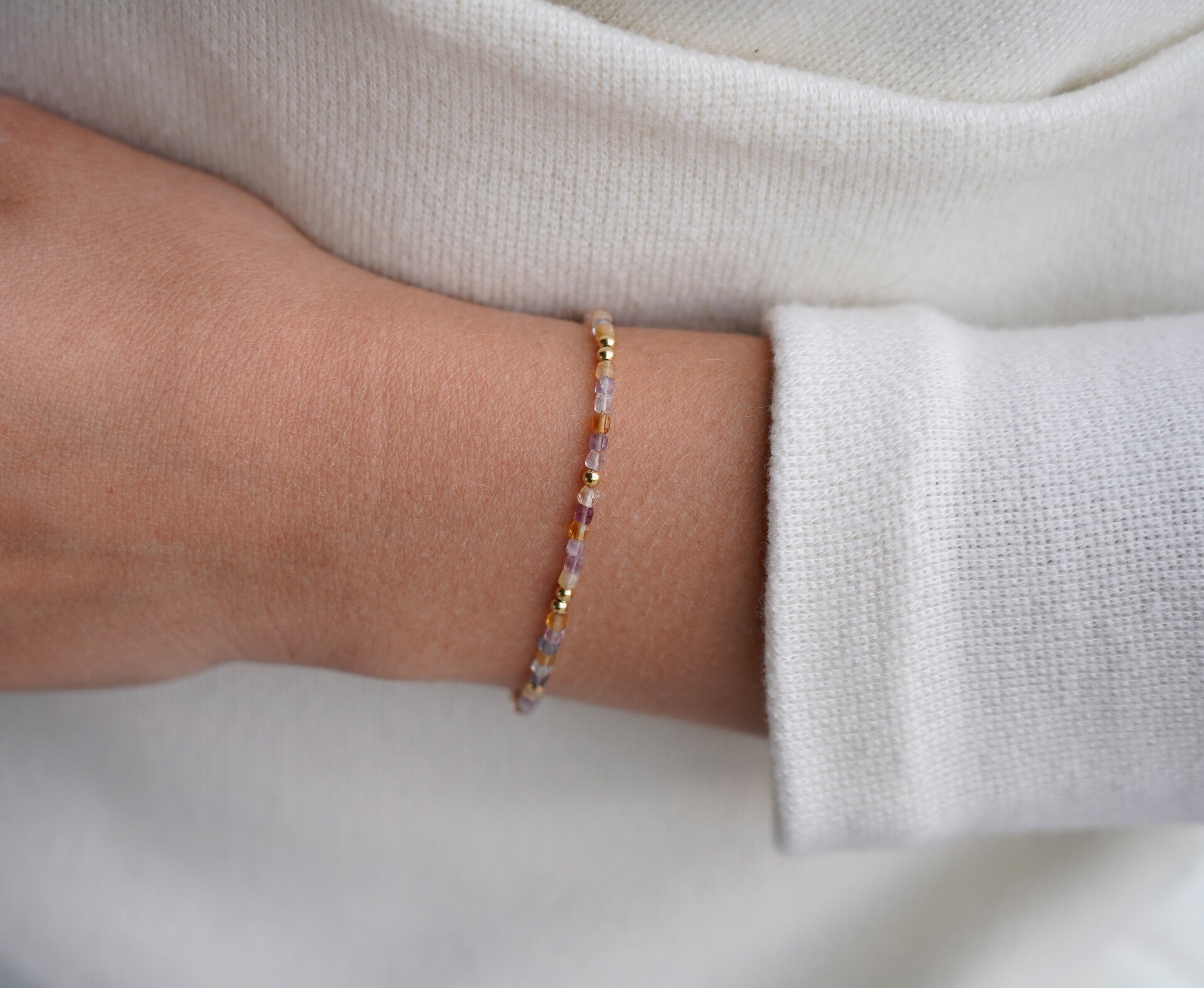 Bracelet Carla Fluorite et Citrine