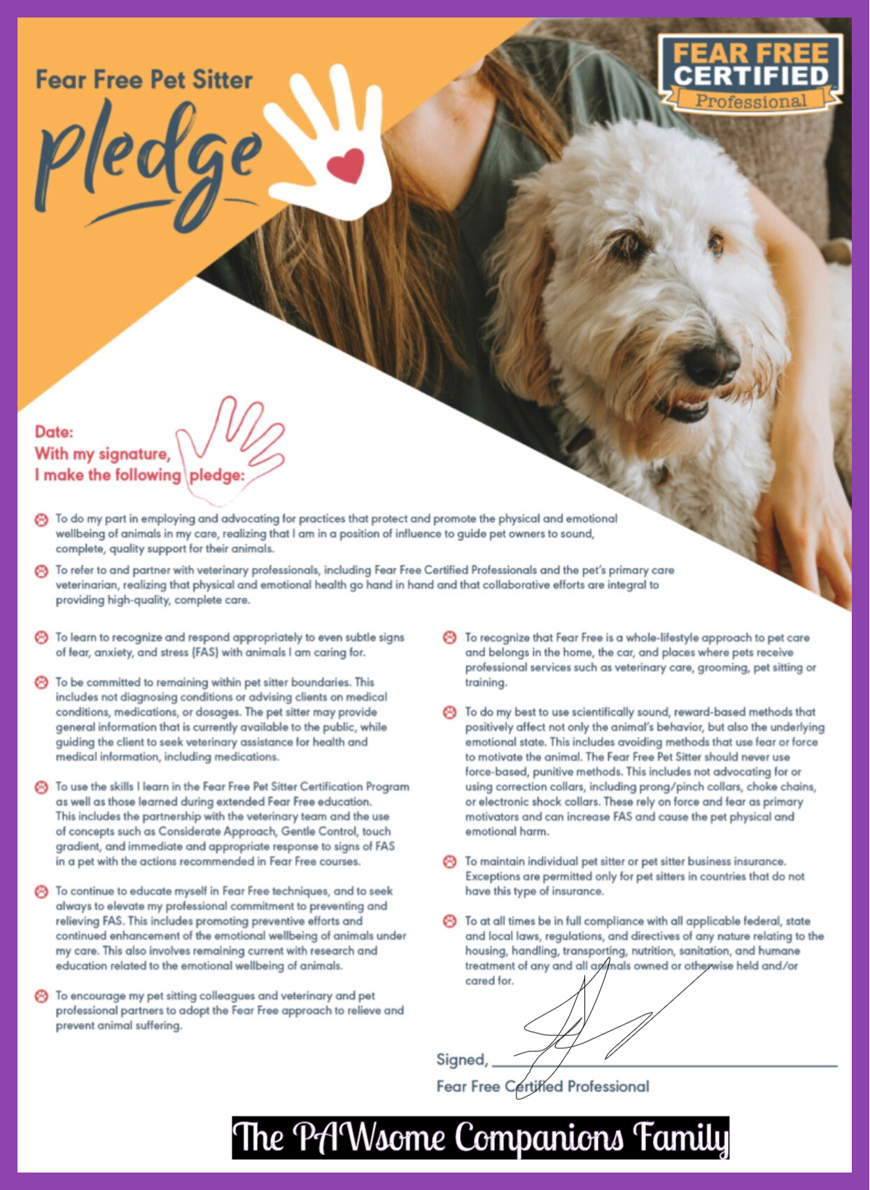 Fear Free Pet Sitting Simi Valley, CA