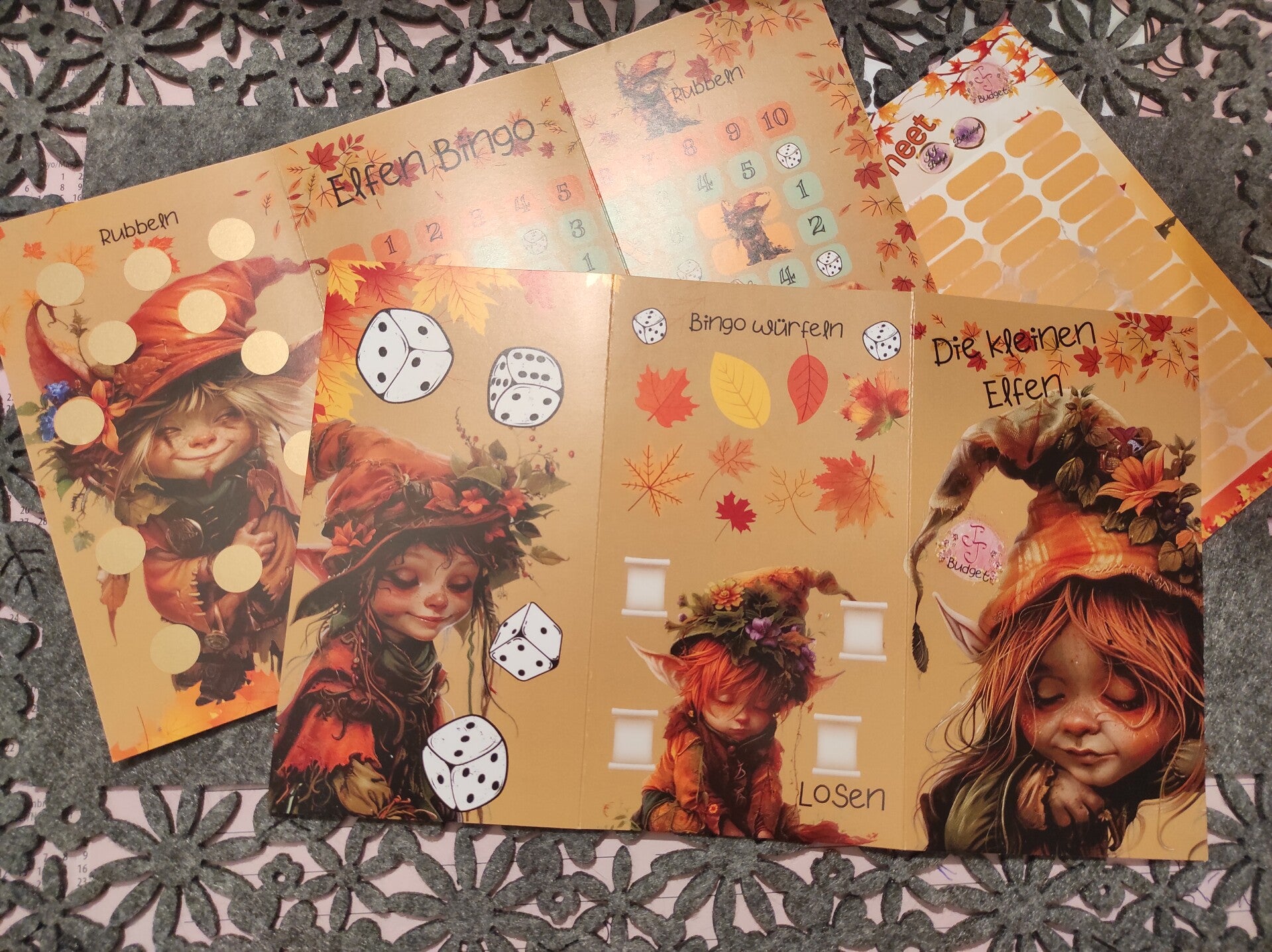 Klappkarte - Die kleinen Elfen