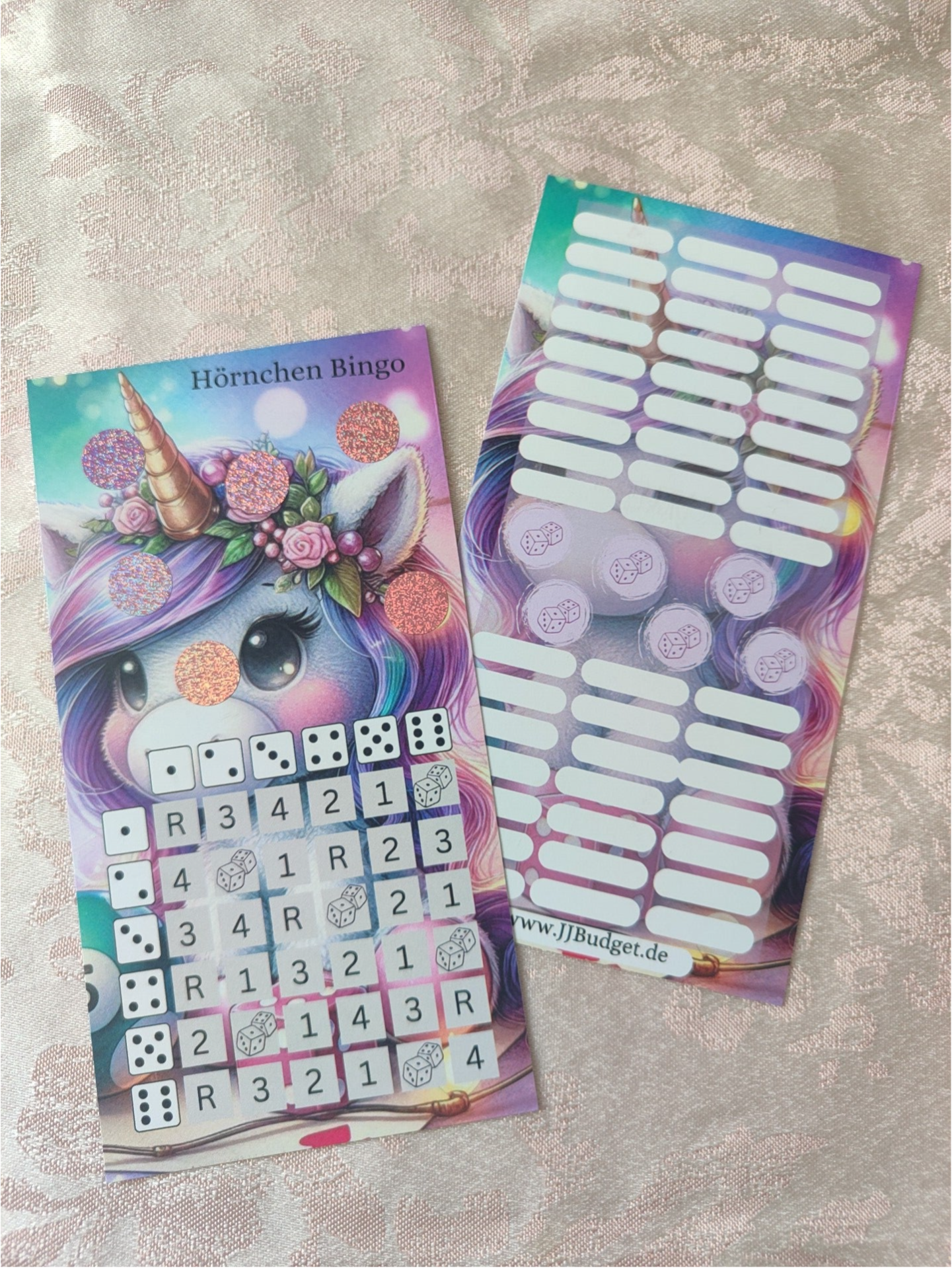 Hörnchen Bingo A6  -  Einhornreihe