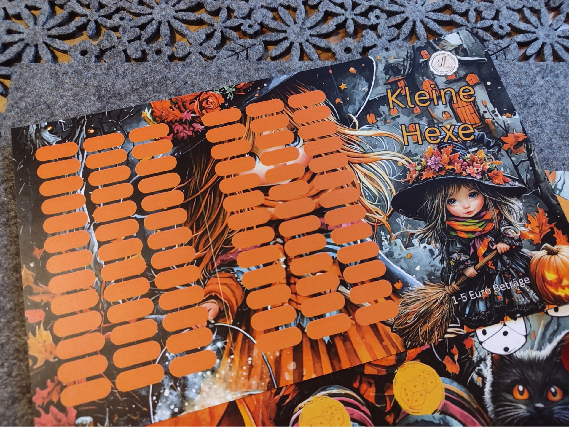 Kleine Hexe - 3 er Klappkarte