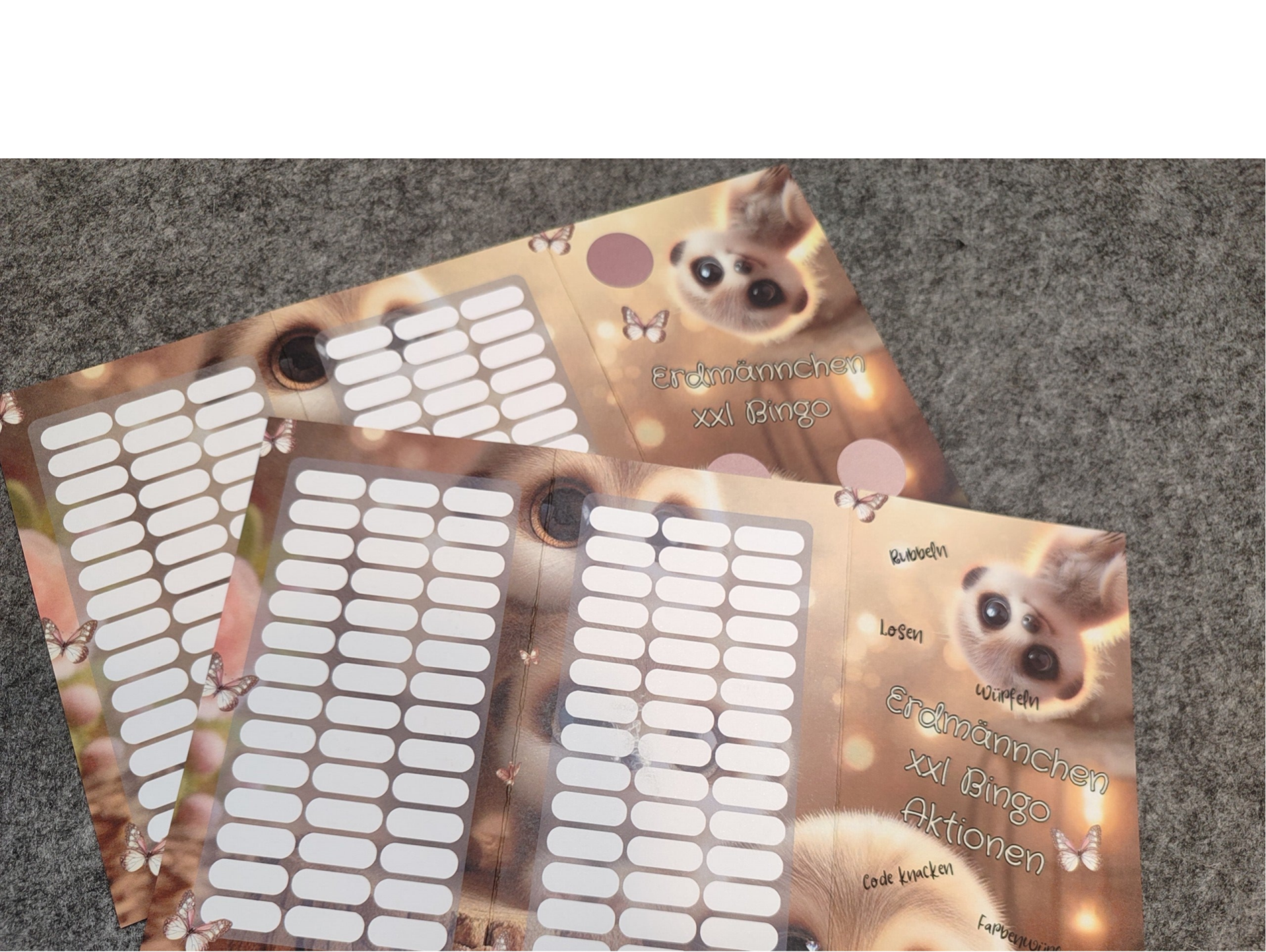 Erdmännchen - xxl Bingo