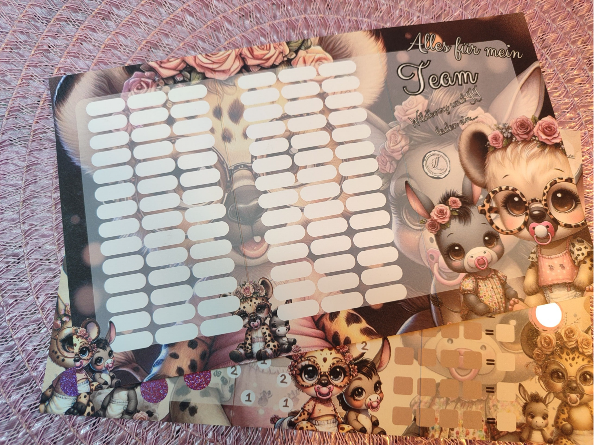 Teamchallenge - Team Sparer - Klappkarte