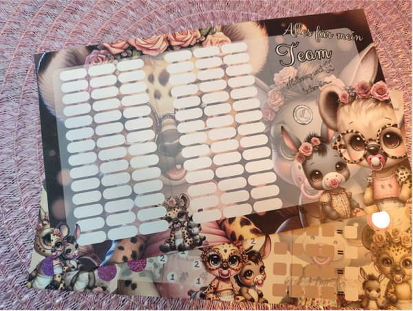 Teamchallenge - Team Sparer - Klappkarte