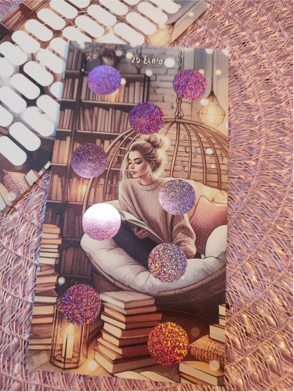 Büchermädchen - A6- Rubbeln