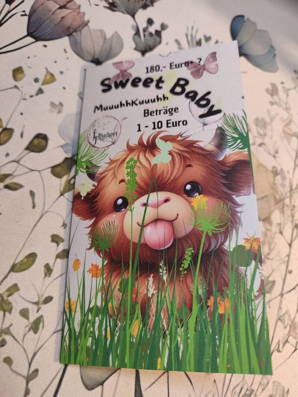 Baby  Muhh Kuh - Klappkarte