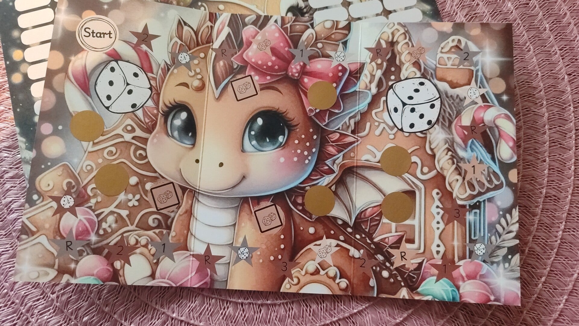 Winterdrache Mia  - Klappkarte