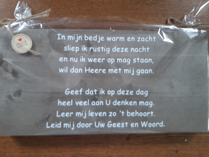 in mijn bedje warm en zacht