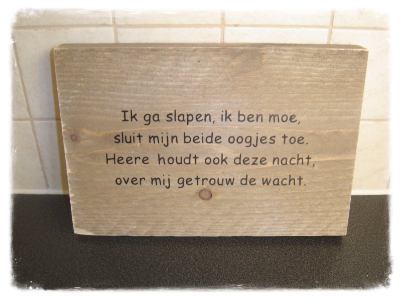 ik ga slapen, ik ben moe