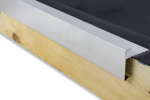 Aluminium daktrim recht Lengte: 250 cm