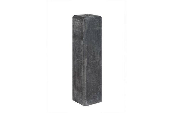 Betonpoer Antraciet 14 x 14 > 12 x 12 cm. met stelplaat