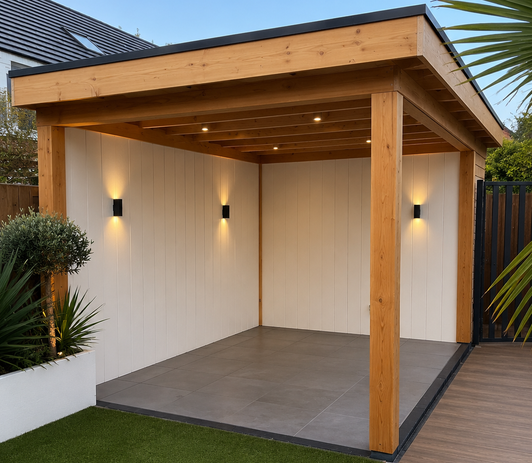Witte sponningplank binnenbekleding