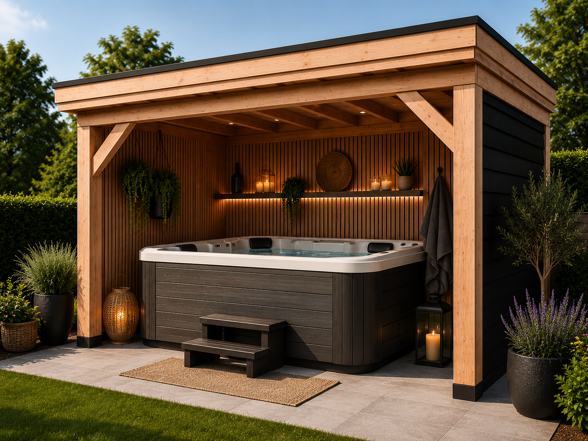 Jacuzzi overkapping
