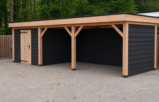 Overkapping met berging Model Eifel