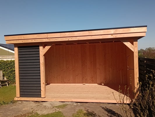 Zelf overkapping bouwen met bouwpakket