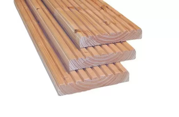 Douglas vlonderplanken 24 x 138 mm onbehandeld met ribbelprofiel