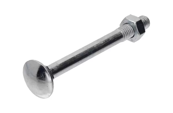 Verzinkte slotbout M8 x 120 mm met moer m8