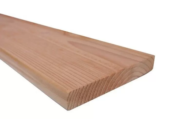 Douglas plank 28 x 245 mm Eén zijde ruw, één zijde geschaafd