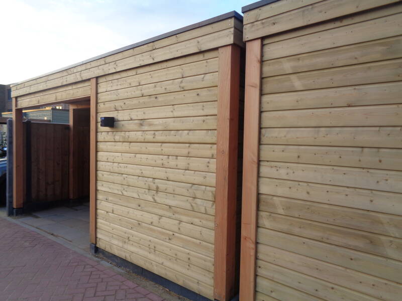 Moderne carport douglas maatwerk