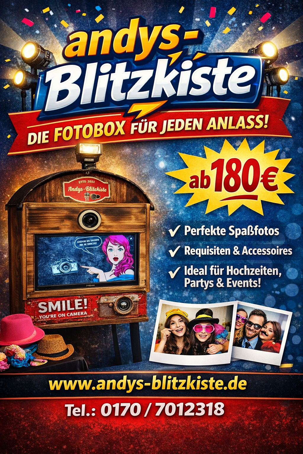 Fotobox Mieten, Photobooth, Hochzeit, Geburtstag, Event