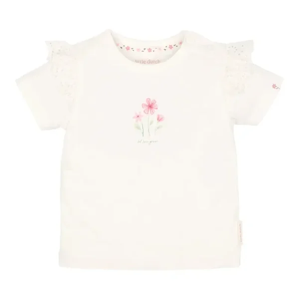 Shirt korte mouw - Wit - Bloemen