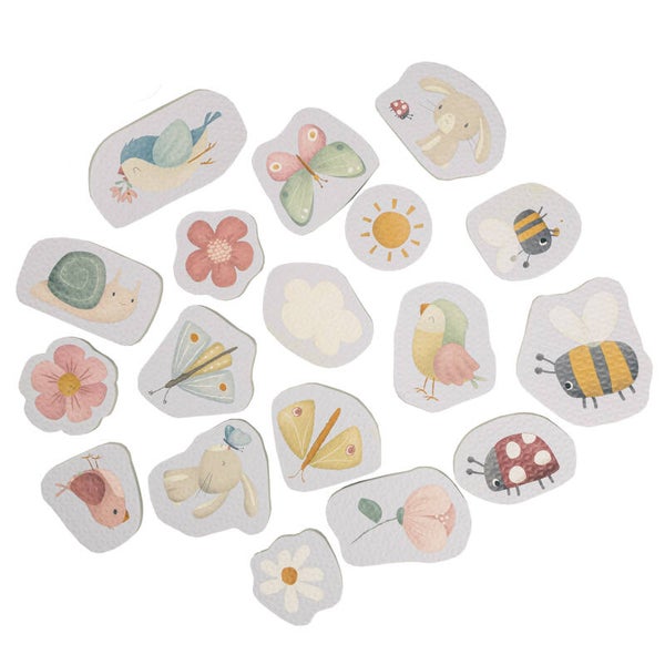 Bad foam figuren flowers & butterflies