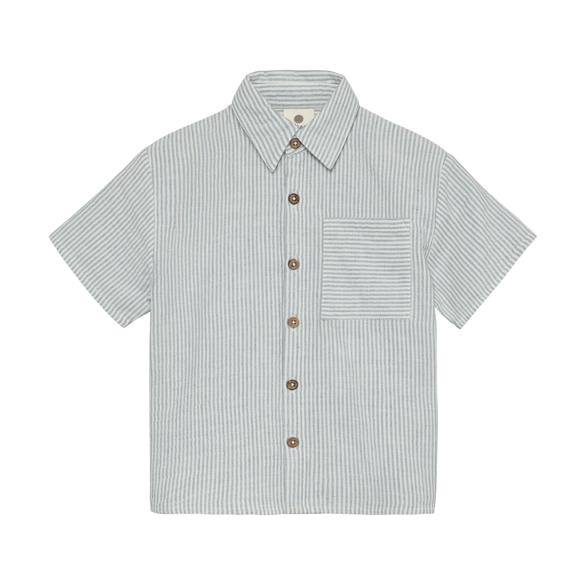 Tshirt met kraag - blauw met strepen