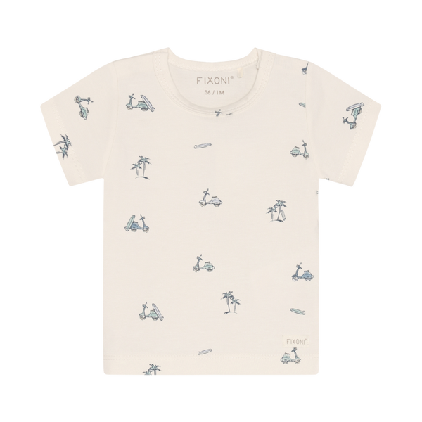 T-shirt met scooter print