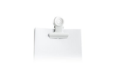 Retro poster clip wit (12st)