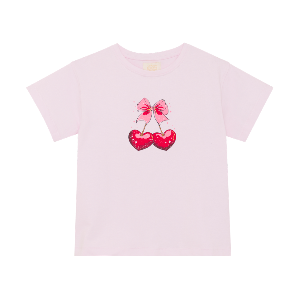 T-shirt print - rose pink