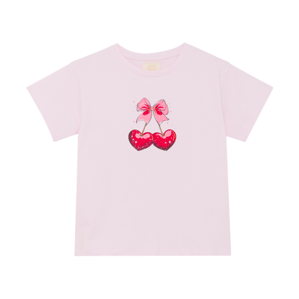 T-shirt print - rose pink