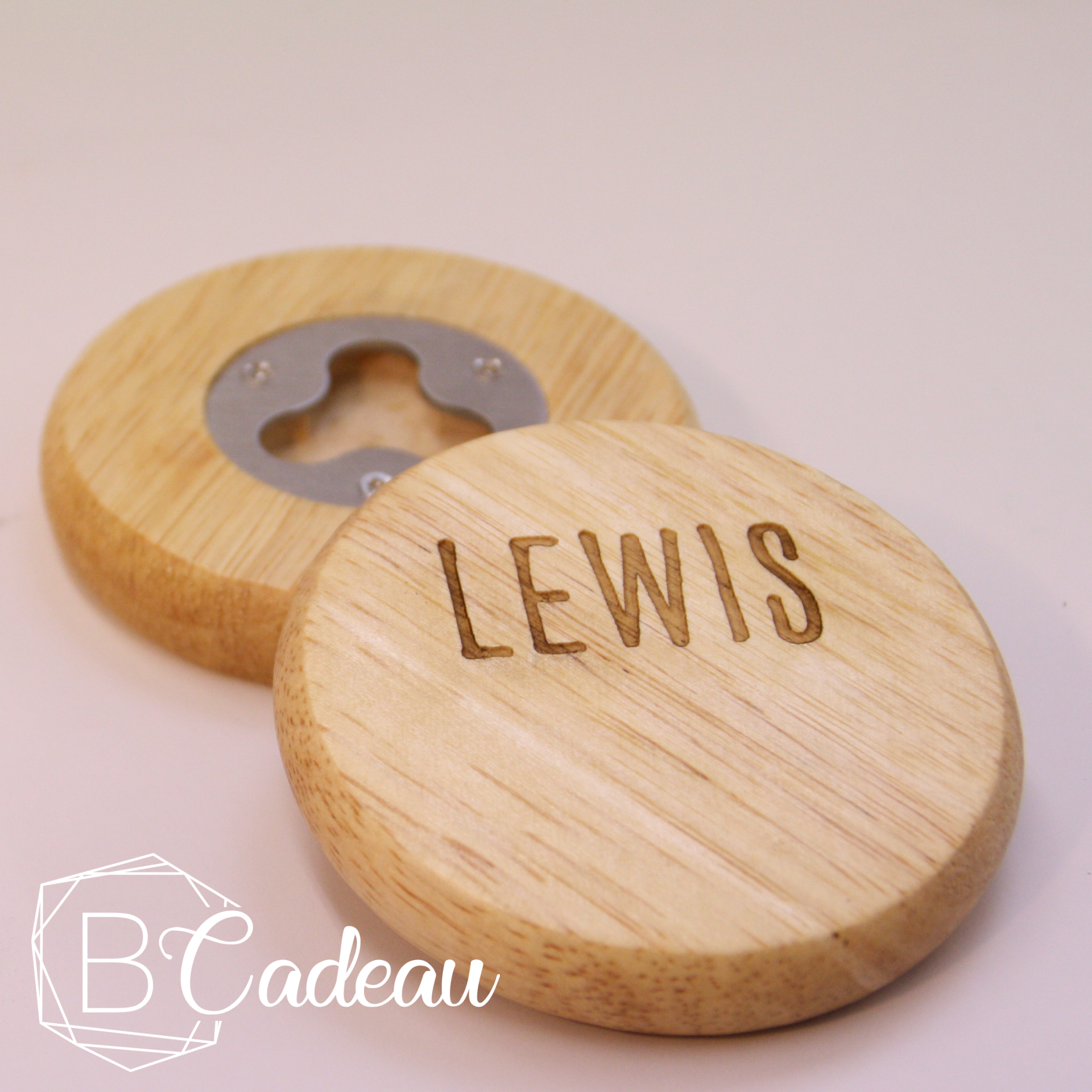 Gegraveerde fles opener schijf (10 stuks)