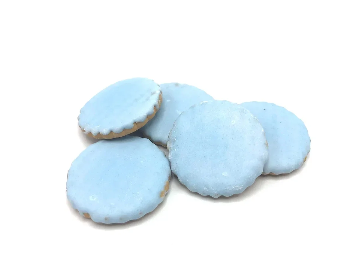 Koekjes met blauw glazuur